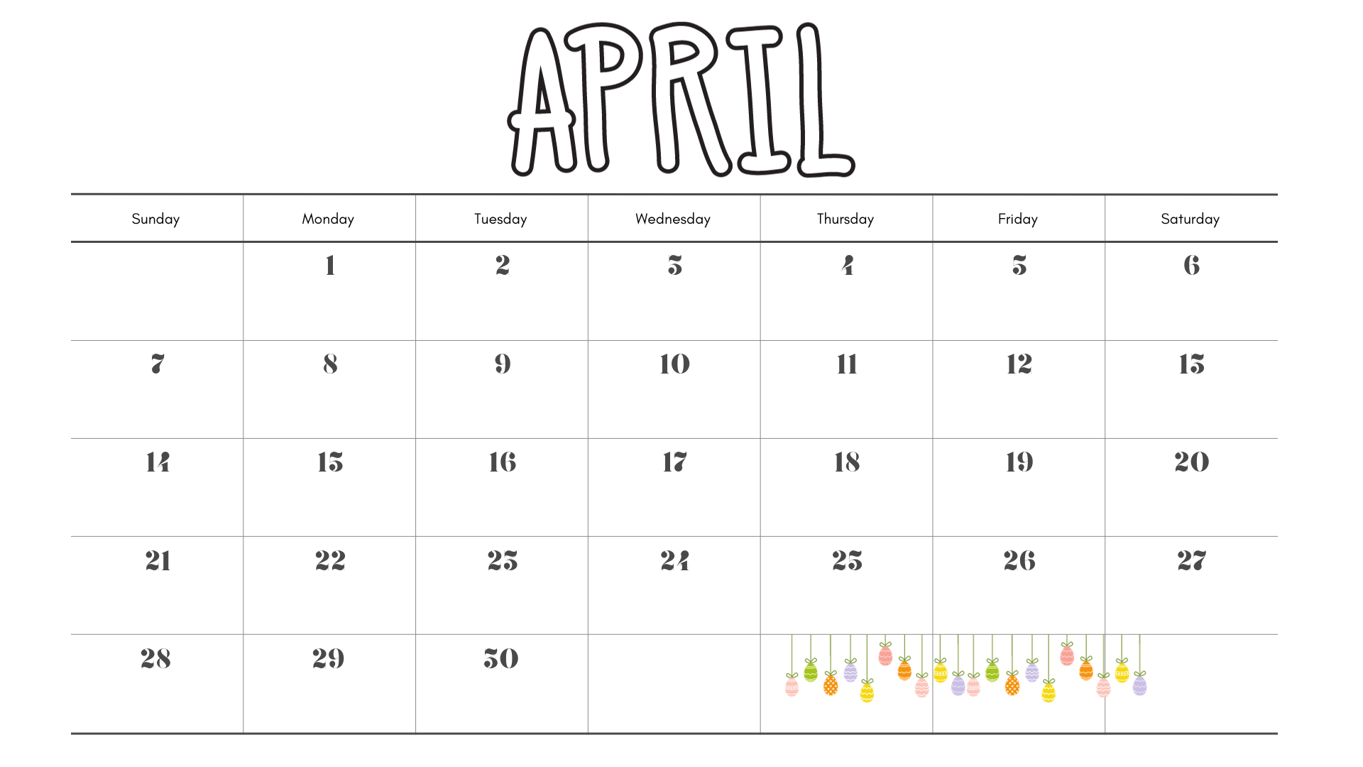 10 free printable april 2024 calendar templates np