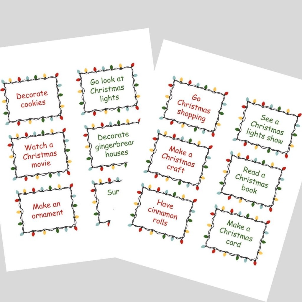 12 days of christmas countdown intentional living