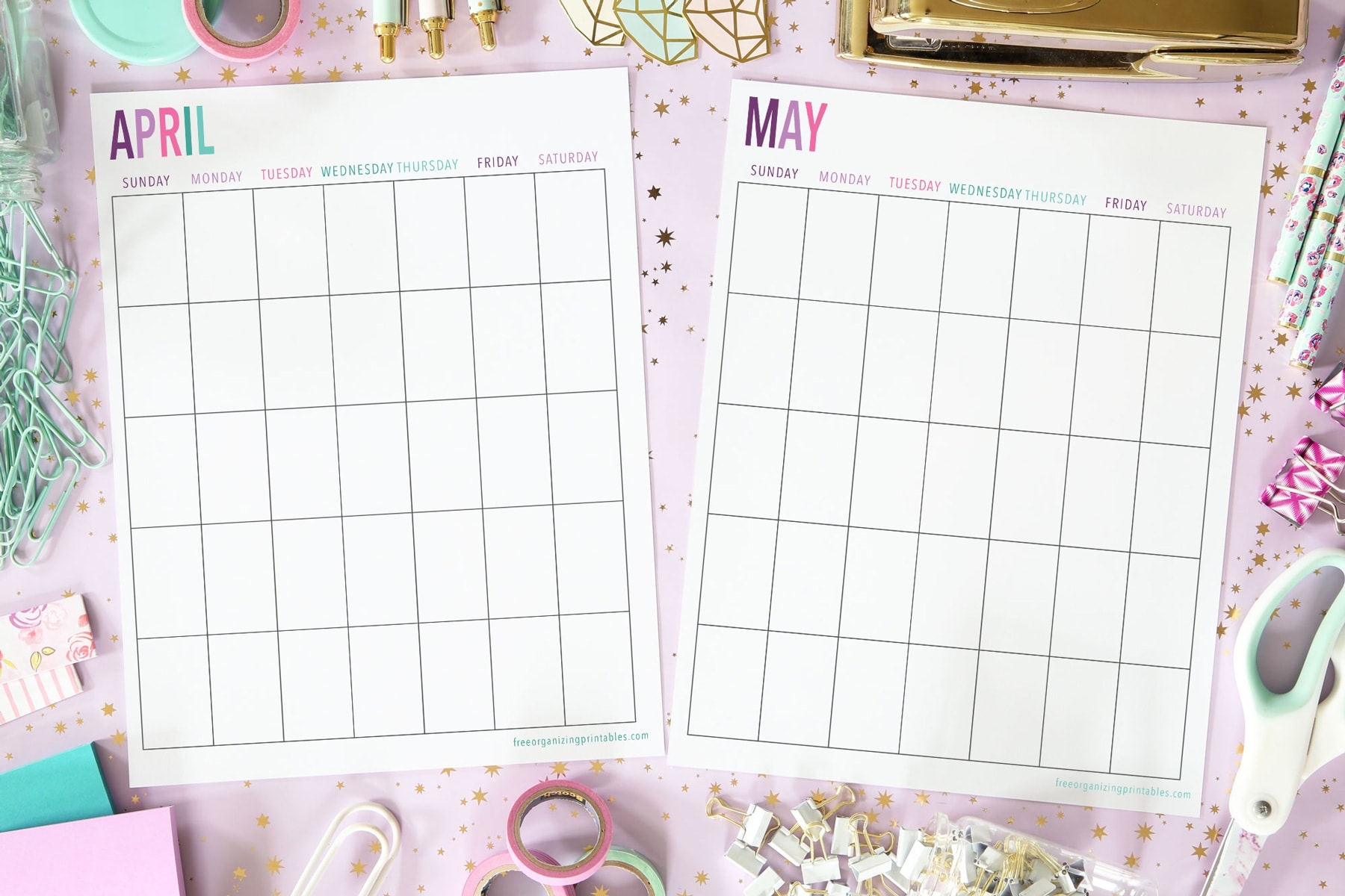 15 free printable calendars to help maximize your time