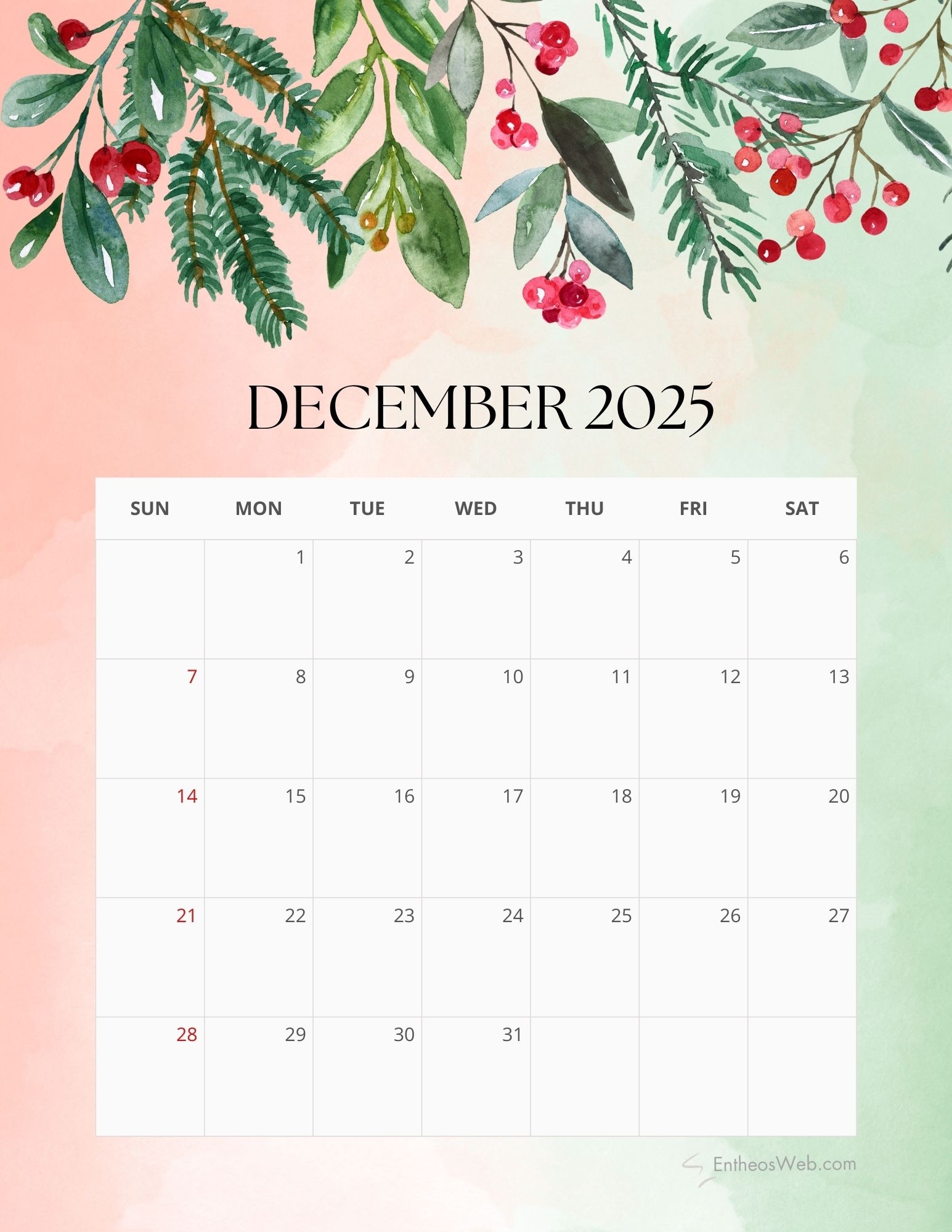 2025 Floral Monthly Calendar Free PDF Printable EntheosWeb 2025 Floral Monthly Calendar Free PDF Printable EntheosWeb