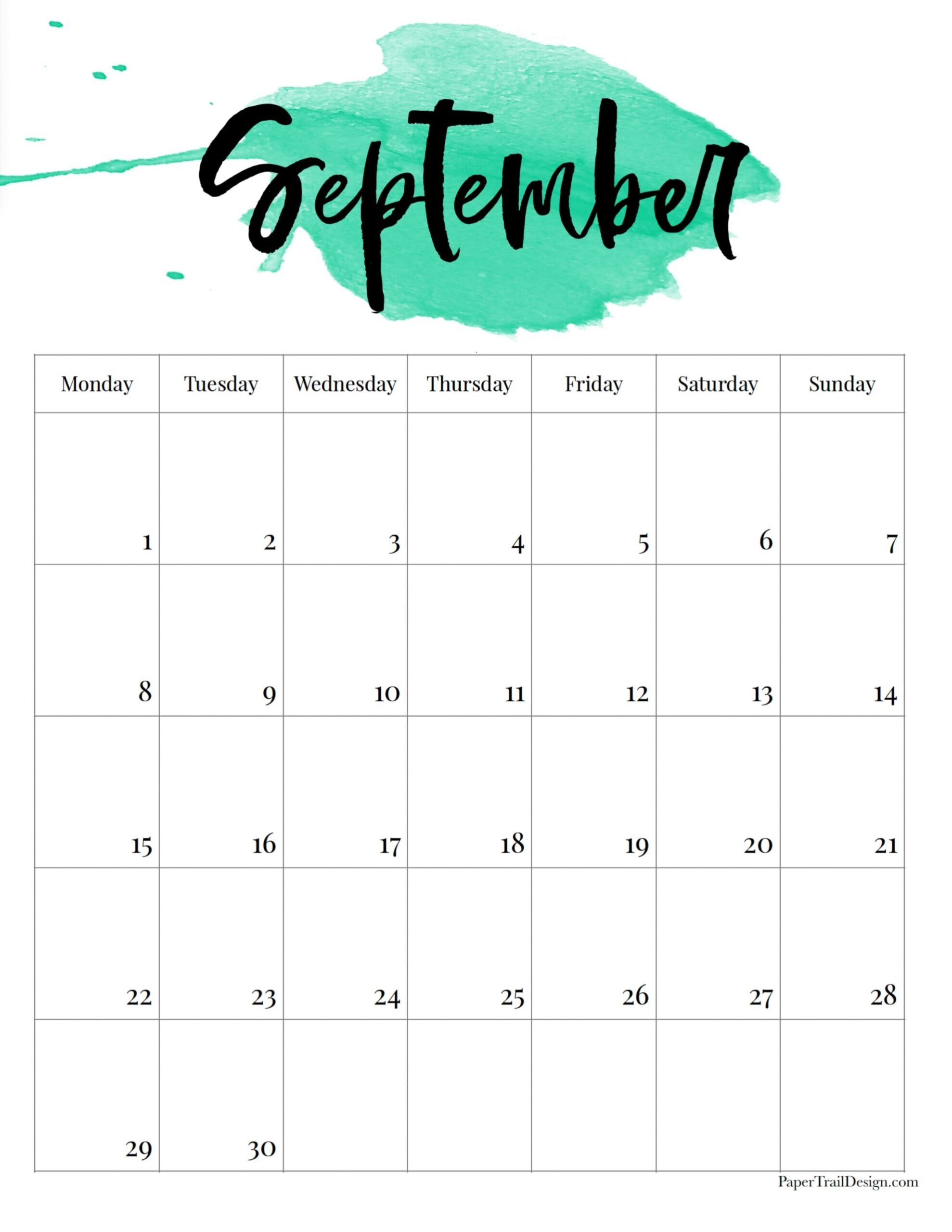 2025 Monday Start Watercolor Calendar Paper Trail Design 2025 Monday Start Watercolor Calendar Paper Trail Design