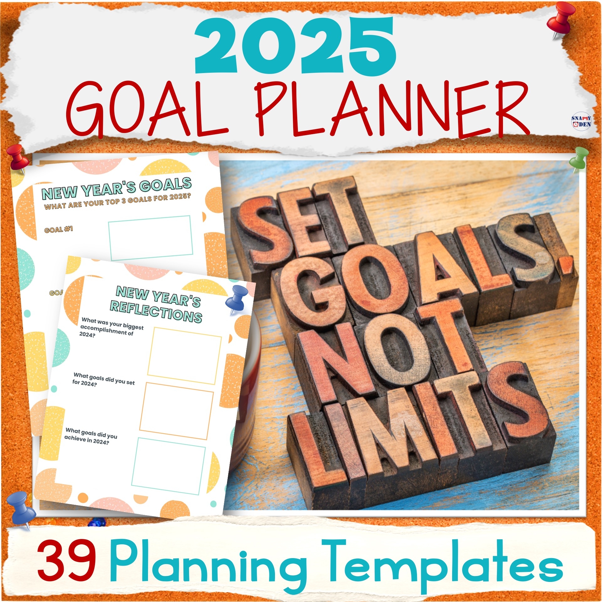 2025 Goal Setting Calendar Printable