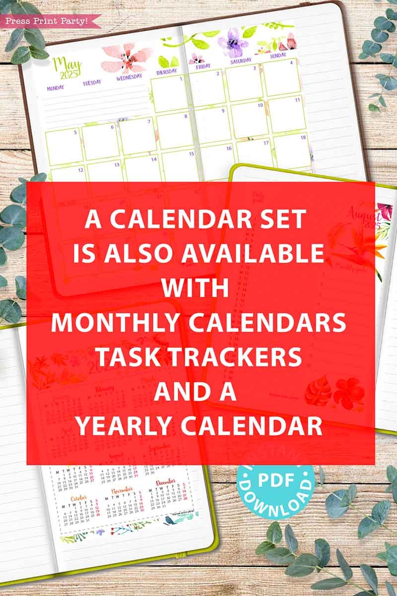 2025 Printable Calendar 2 Page
