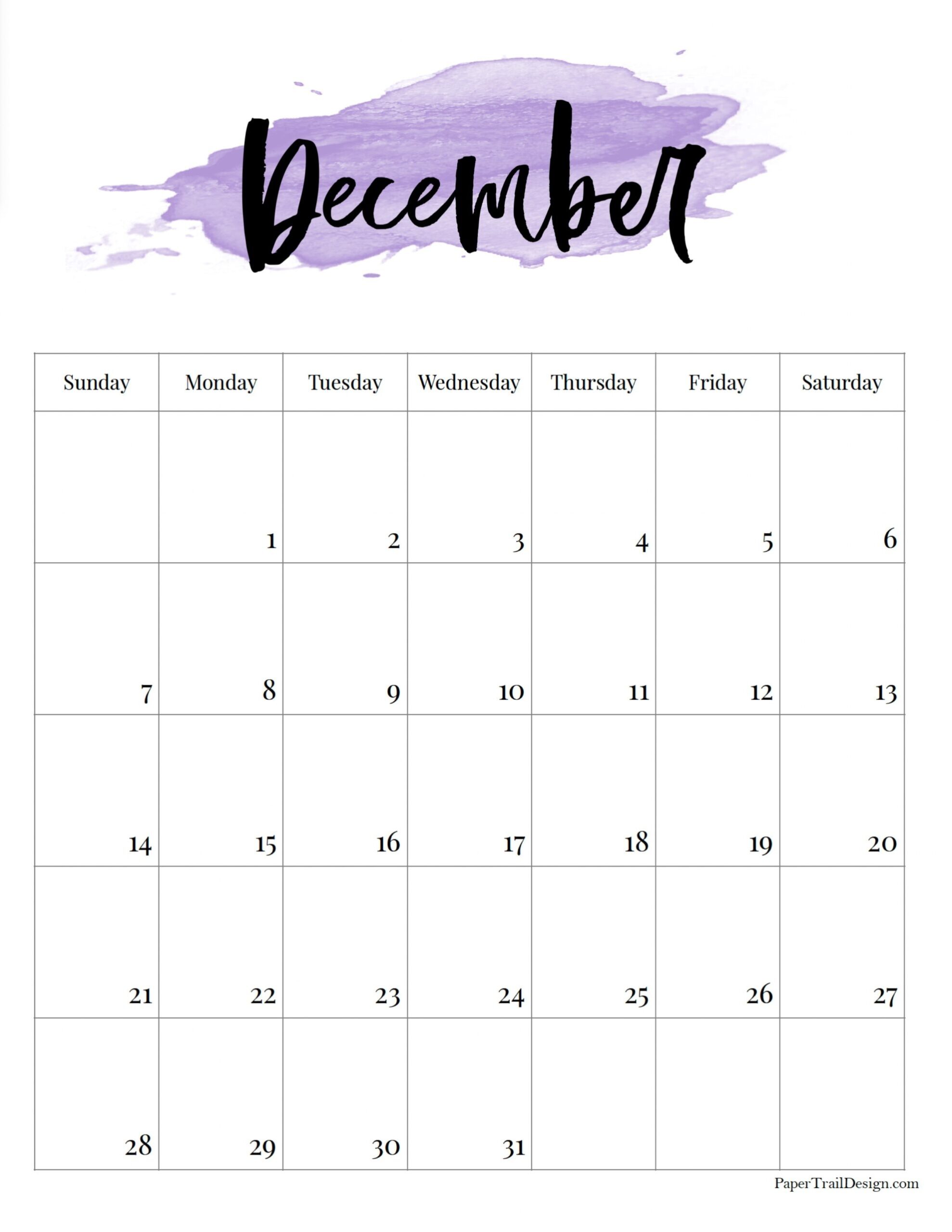 Cute Printable Calendar December 2025 Cute Printable Calendar December 2025