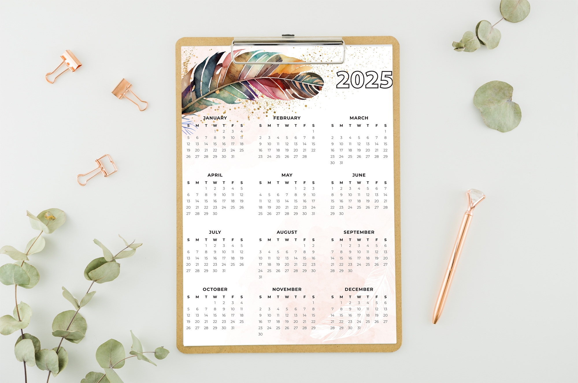 Free Printable Yearly Calendars Free Printable Yearly Calendars