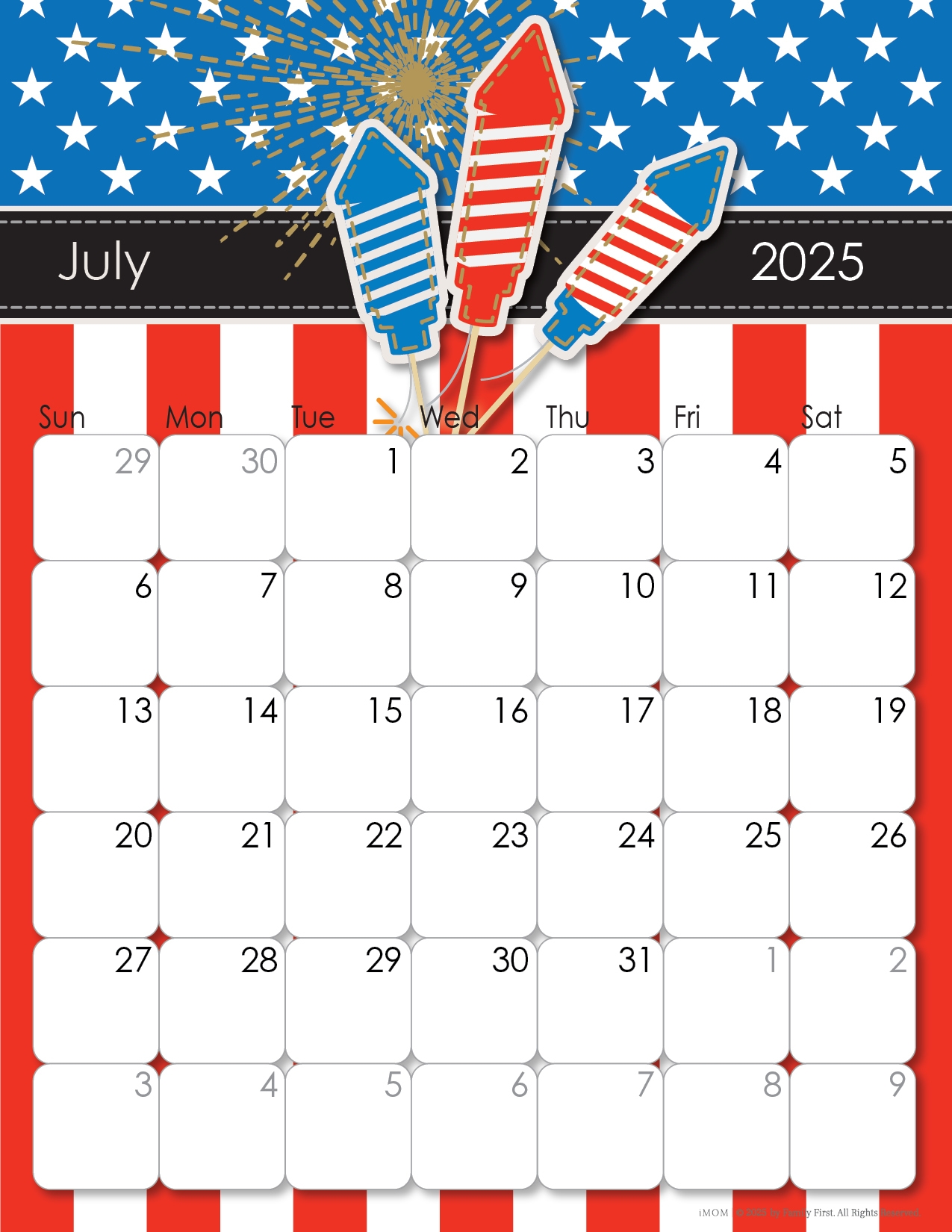 2025 Printable Calendars Free Printable Calendar Designs IMOM