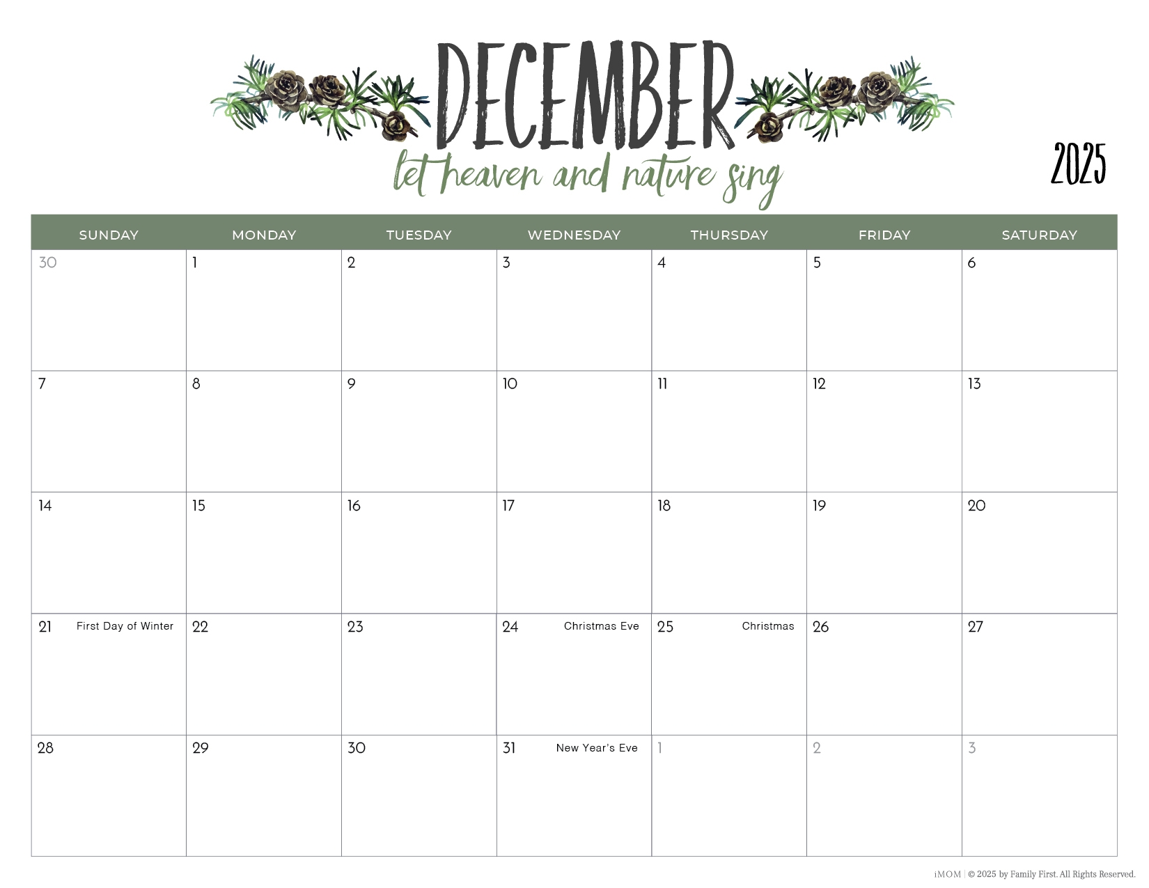 2025 Printable Calendars2025 Printable Calendars For Moms IMOM 2025 Printable Calendars2025 Printable Calendars For Moms IMOM