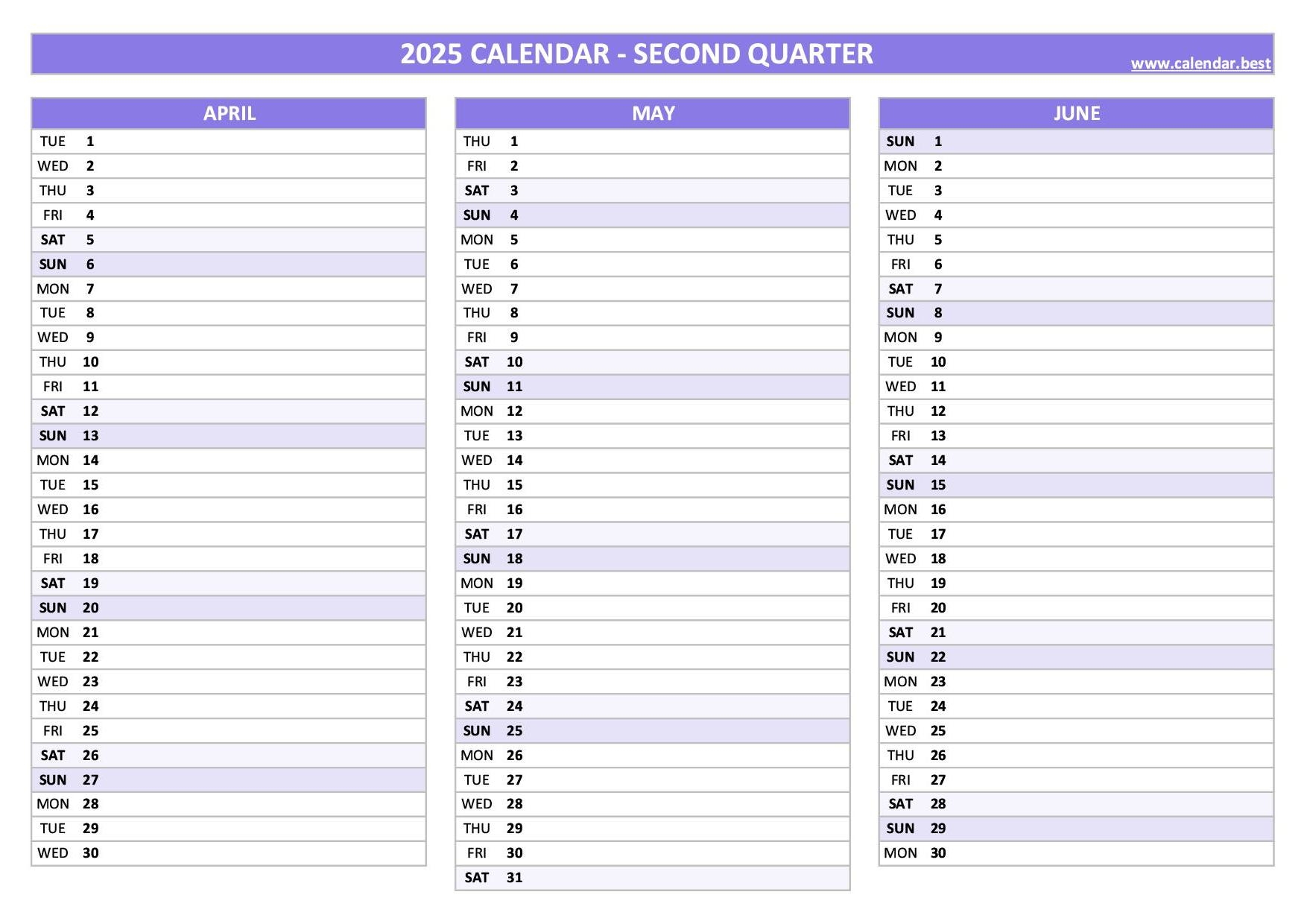 2025 Quarterly Calendar To Print 2025 Quarterly Calendar To Print
