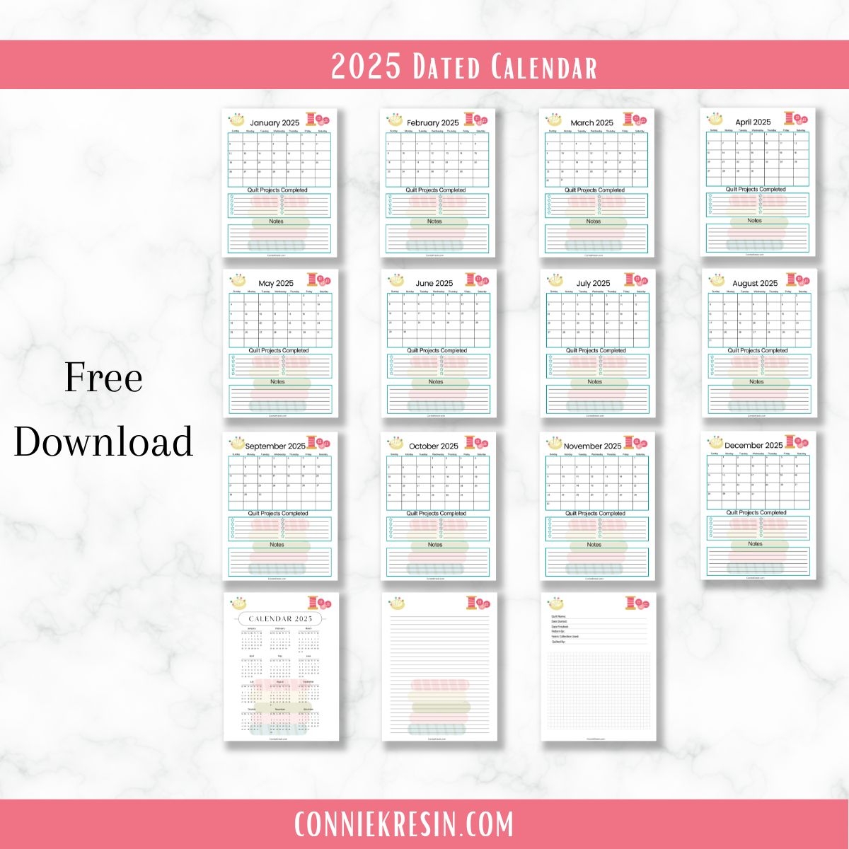2025 Quilt Calendar Freemotion By The River