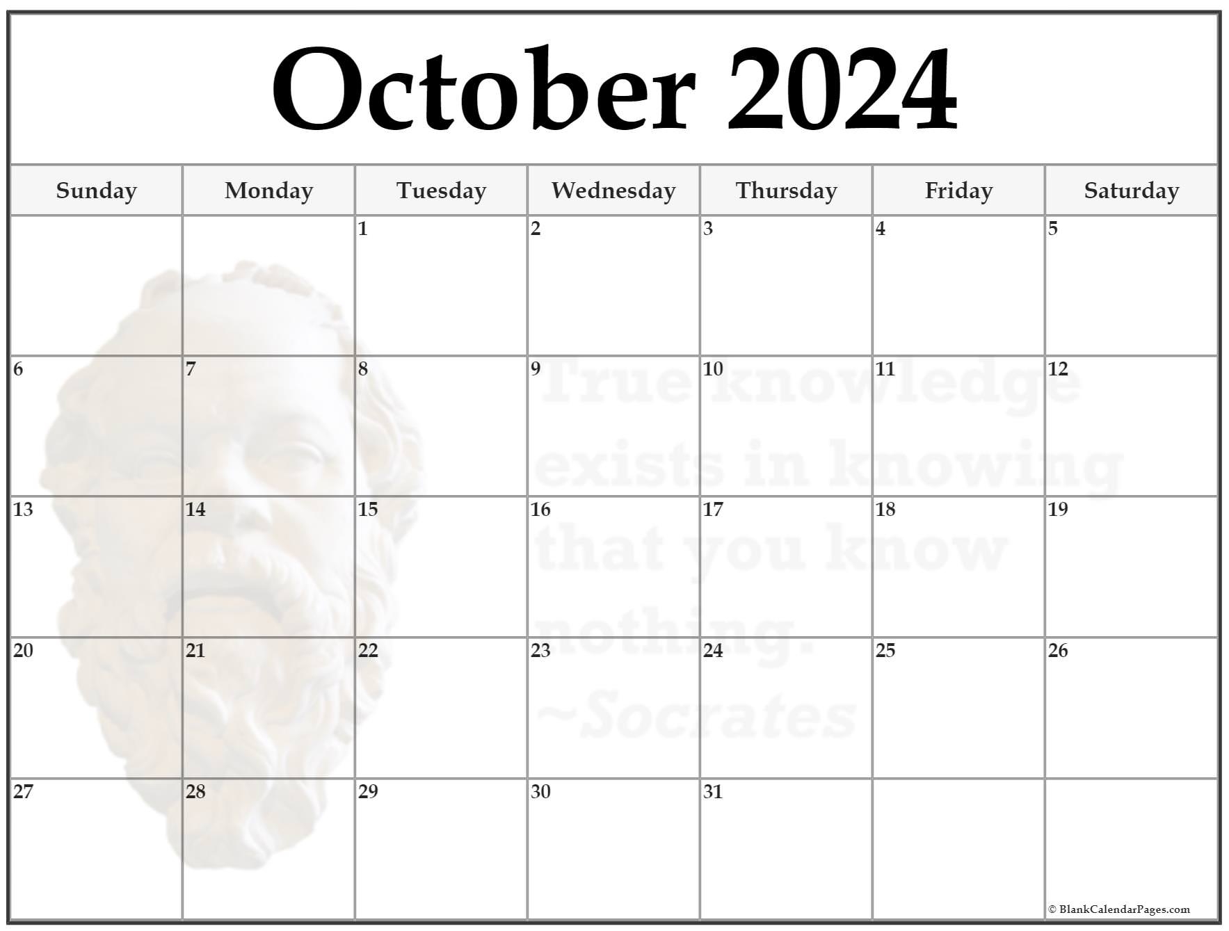 24 October 2024 Quote Calendars