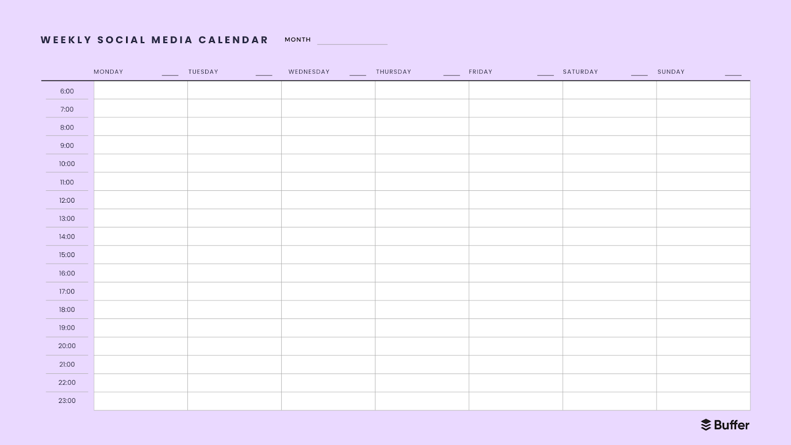 7 Free Social Media Calendar Templates To Help You Plan Your Content