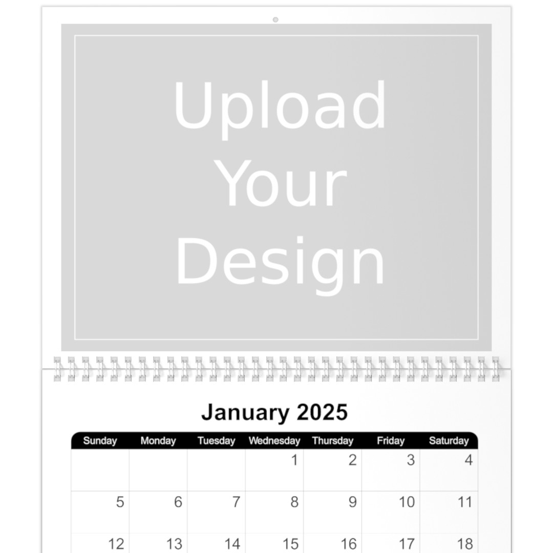 8x11 18 Month Photo Calendar Upload Your Design Theme Walmart Business Print