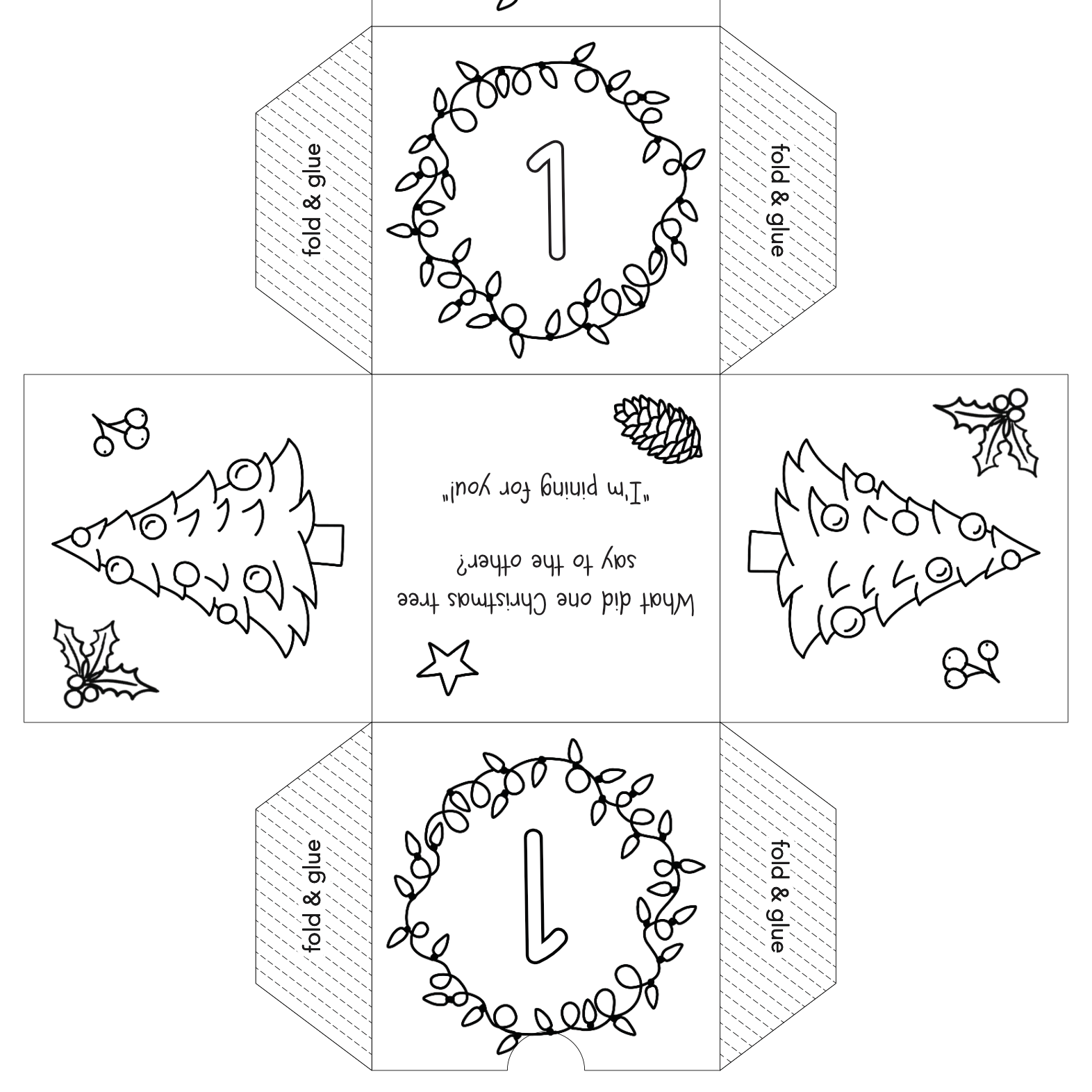 Advent Calendar Boxes Free Printable Mama Geek