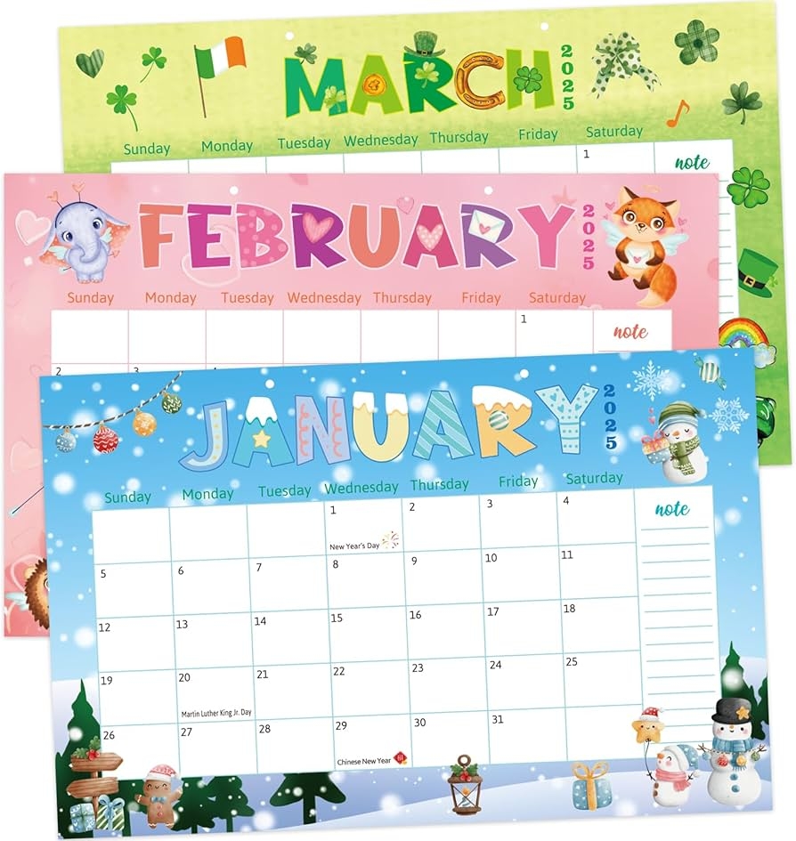Amazon Desk Calendar 2025 2026 Colorful Desk Wall Calendar From January 2025 To June 2026 18 Monthly Calendar With Hanging Rope Notes Home School Office Office Products