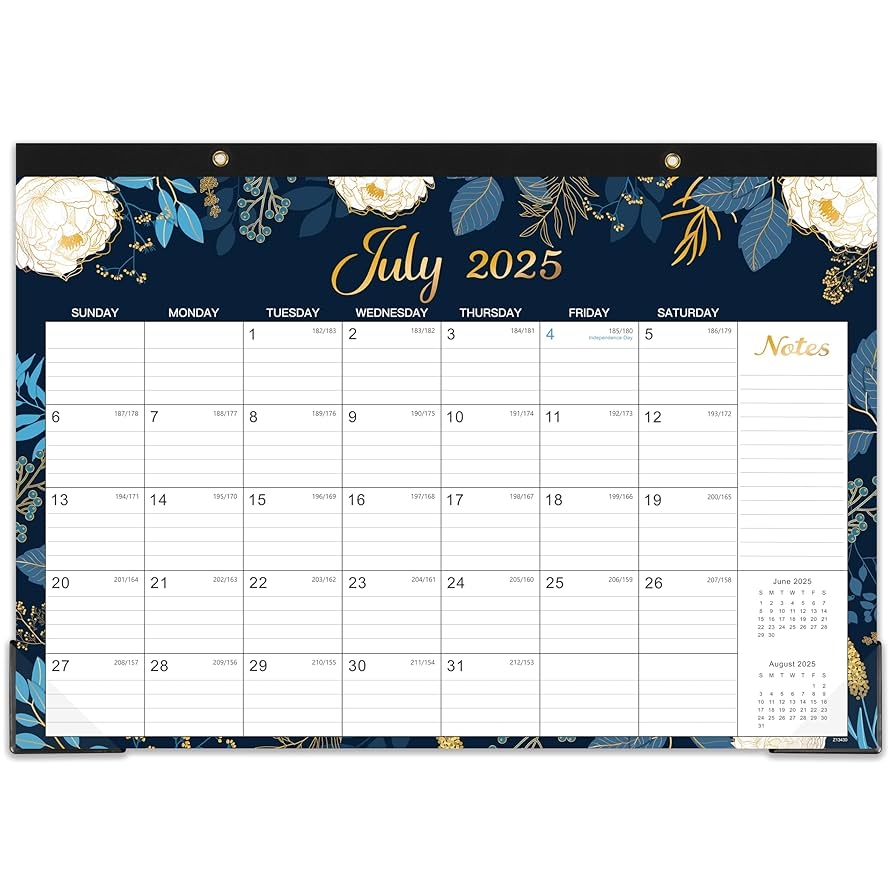 Amazon Desk Calendar 2025 2026 Jul 2025 Dec 2026 18 Months Large Monthly Desk Calendar 17 X 12 Desk Pad Large Ruled Blocks To do List Notes Best Desk Wall Calendar