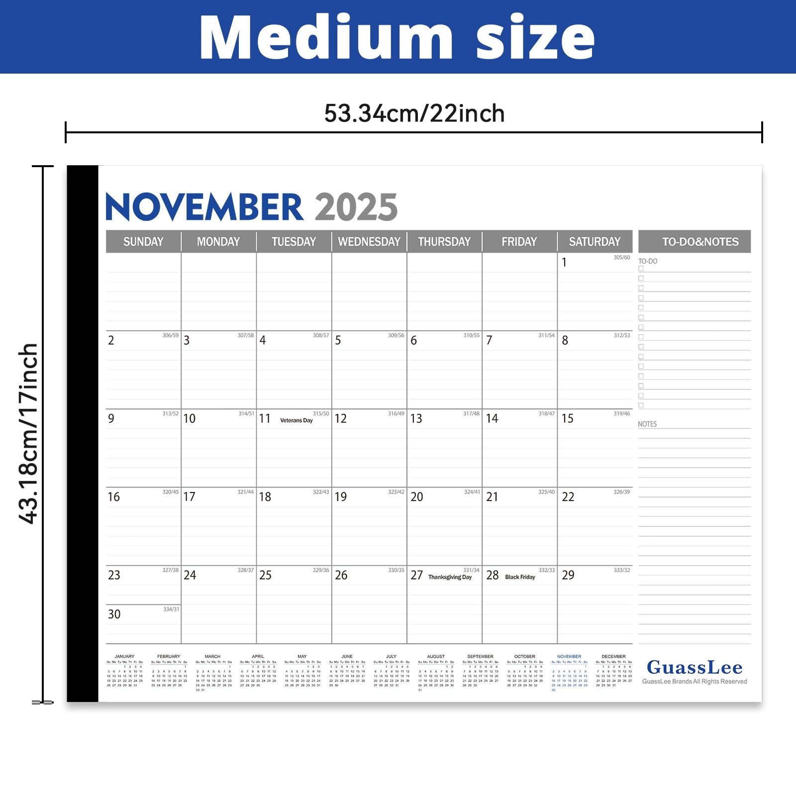 Amazon GuassLee Desk Calendar 2025 Large 22 x17 2025 2026 Desk Calendar School Year 19 Month From Jun 2025 To Dec 2026 Big Monthly Calendar With Julian Date Large Ruled Blocks For Office