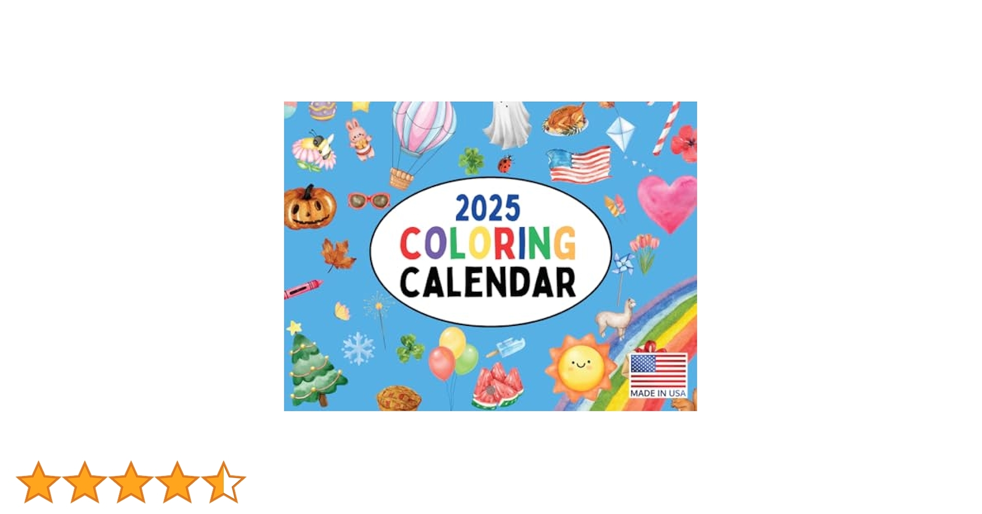 2025 Coloring Calendar Printable