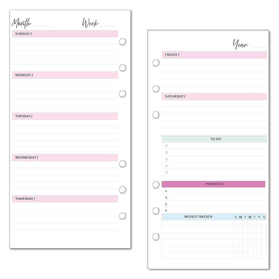 Free Printable Personal Size Calendar