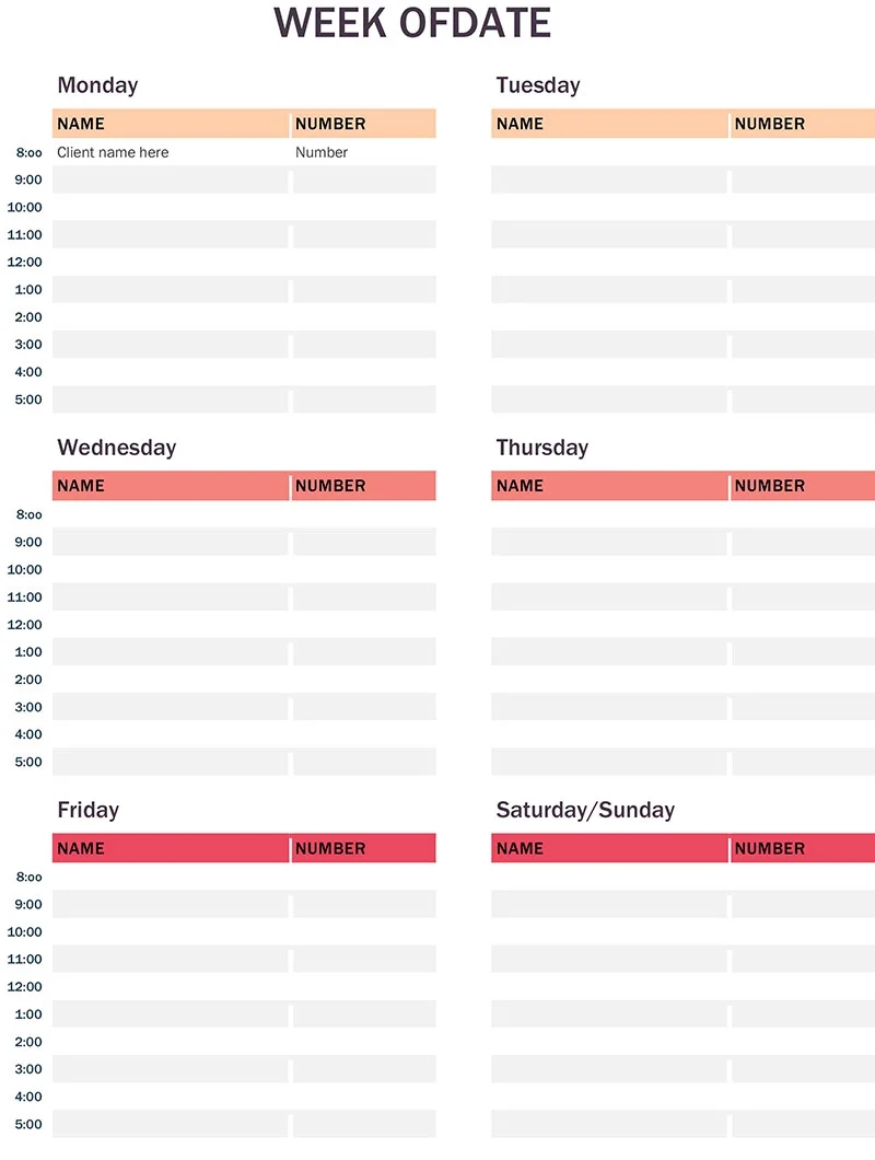 Appointment Calendar Template Options You Can Use Right Now