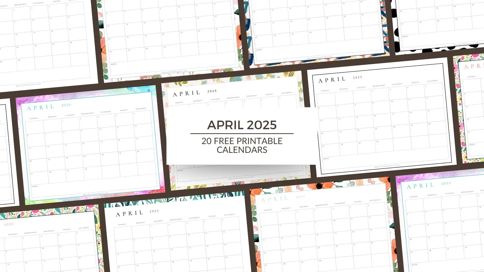 April Calendar For 2025 20 Free Printable Designs