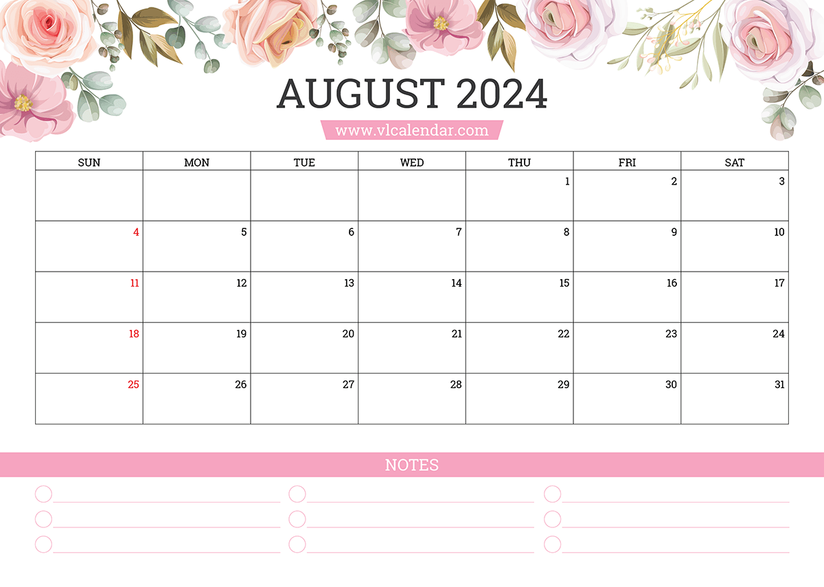 august 2024 calendar printable templates with holidays