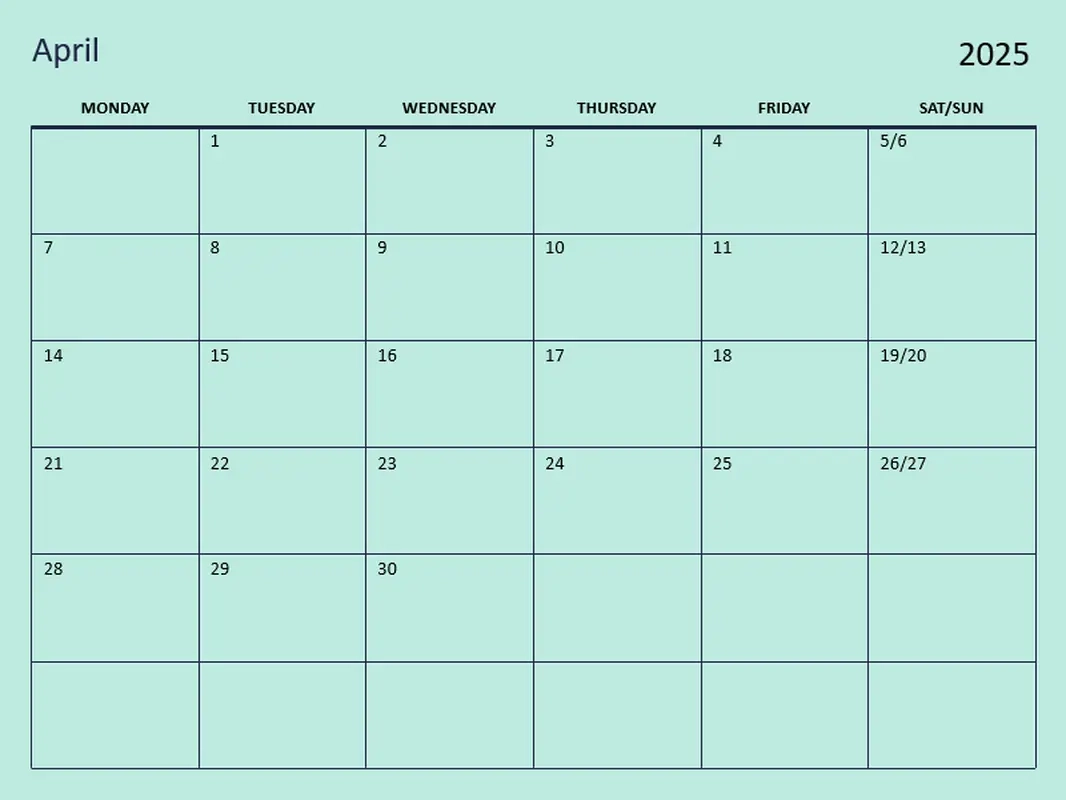 Printable Calendar For Open Office