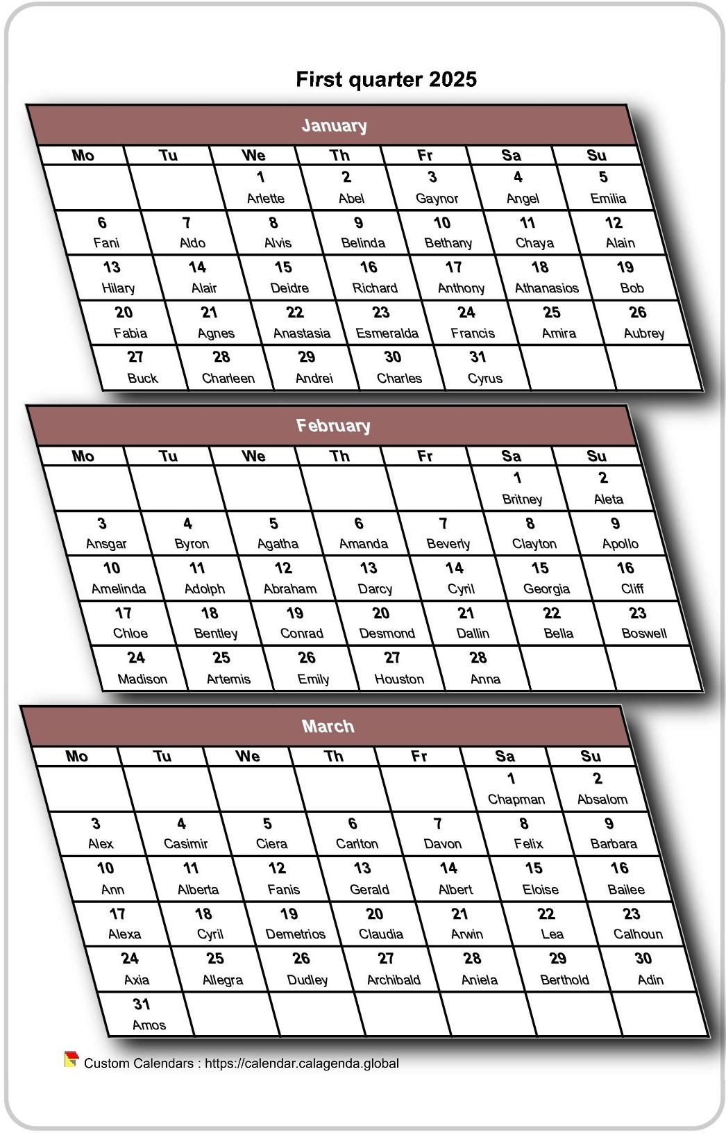 Calendar 2025 Quarterly 3D Calendar 2025 Quarterly 3D