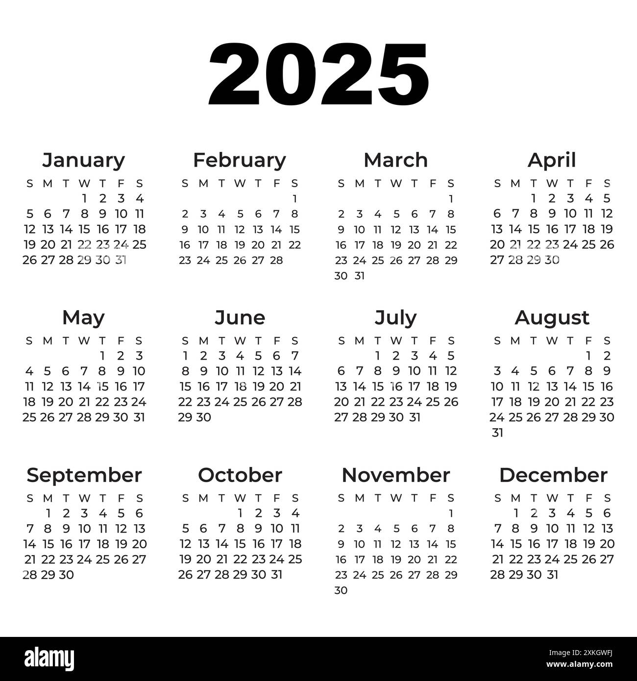 Printable 2025 Quarterly Calendar Printable 2025 Quarterly Calendar