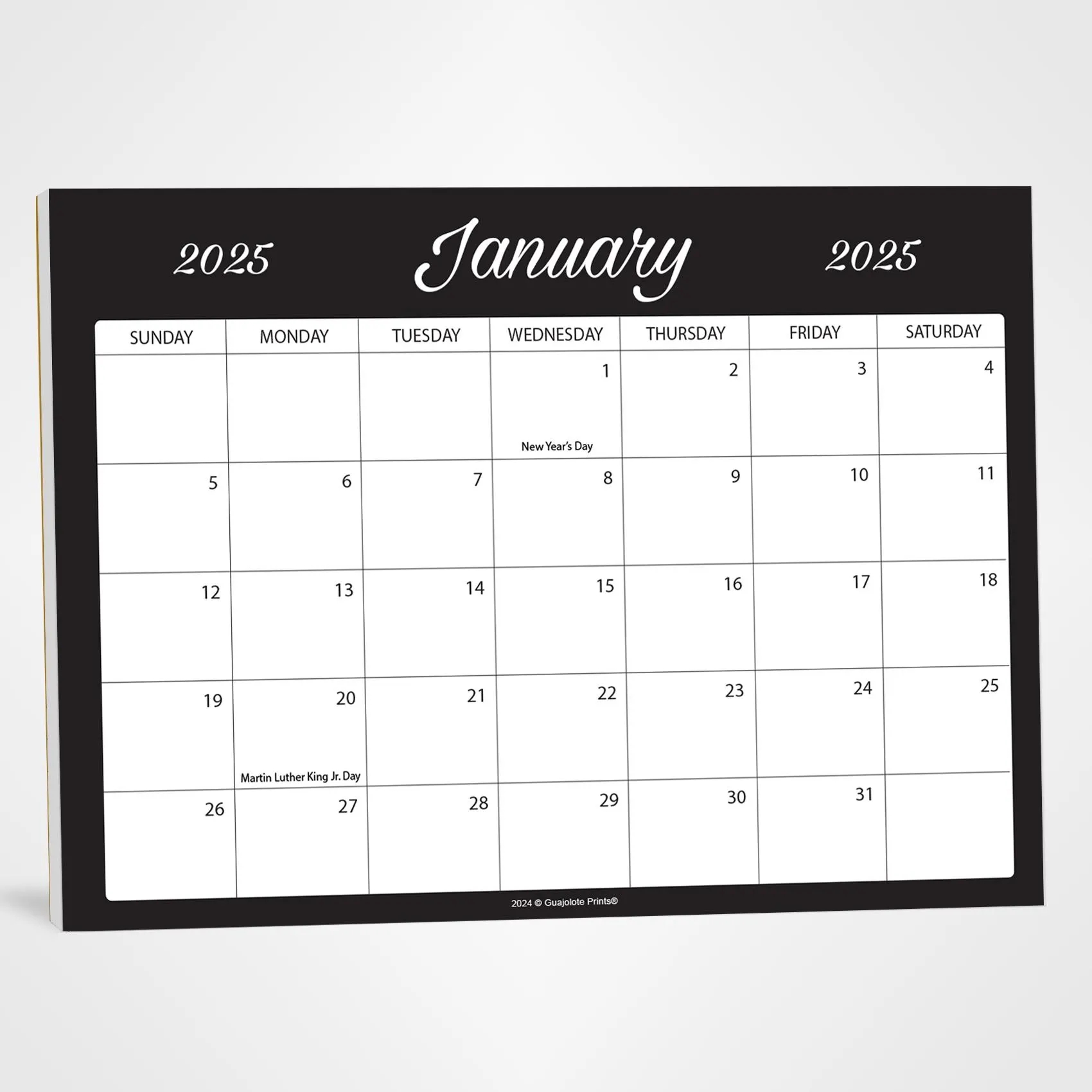 Month Calendar Printable Large Squares
