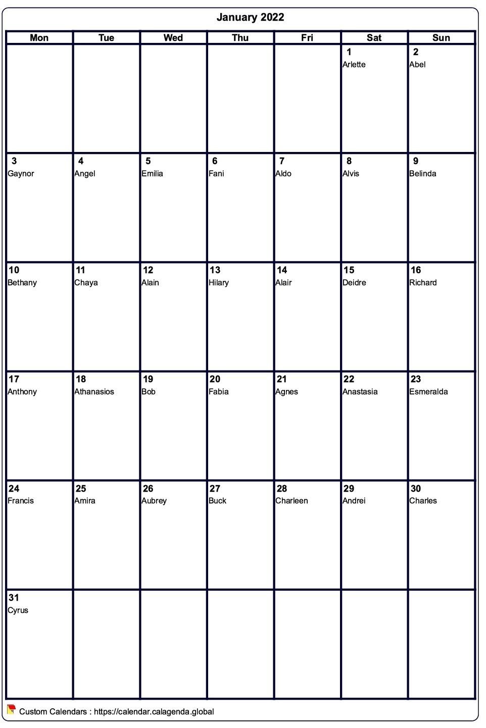 Calendar Monthly 2022 To Print Virgin Format Portrait Calendar Monthly 2022 To Print Virgin Format Portrait