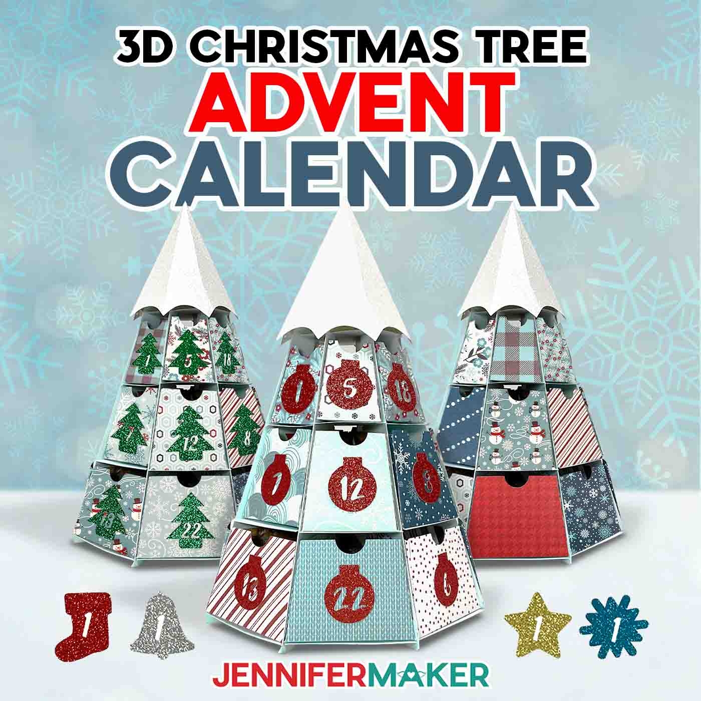 Christmas Tree Advent Calendar DIY Countdown With Drawers Jennifer Maker