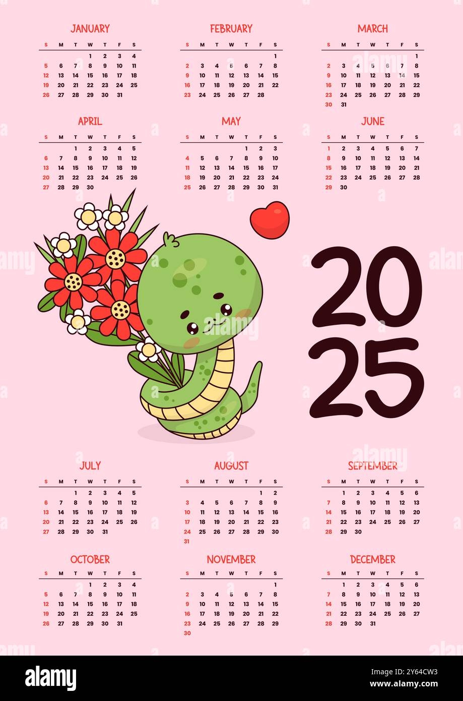 Cute Printable Yearly Calendars 2025