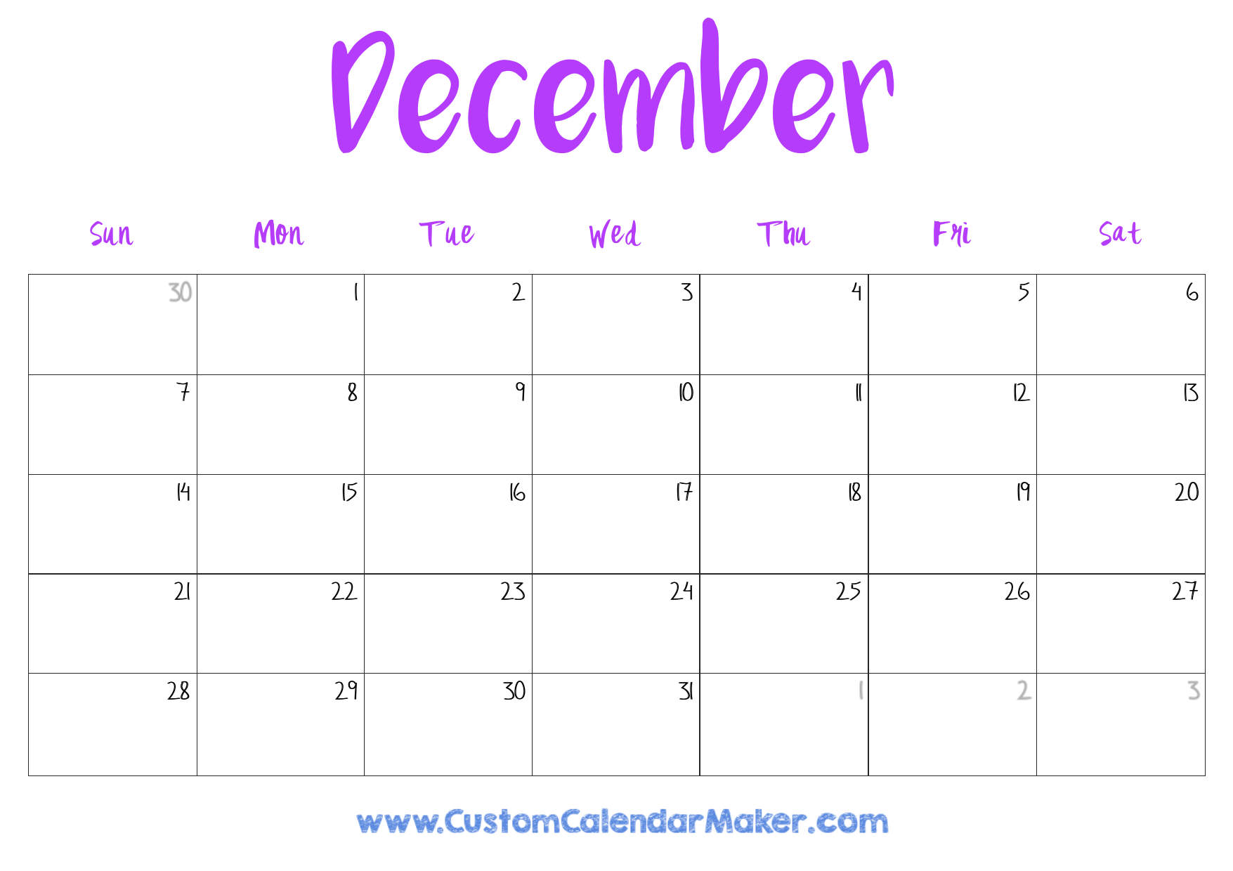December 2025 Printable Calendar 23 Free Templates PDF Custom Calendar Maker December 2025 Printable Calendar 23 Free Templates PDF Custom Calendar Maker