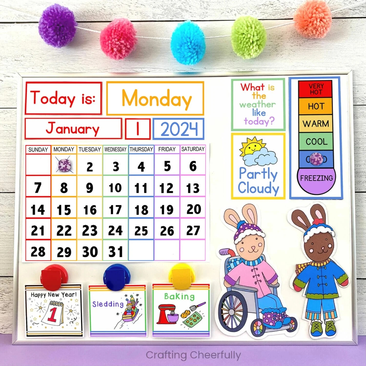 Kids Monthly Calendar Printable