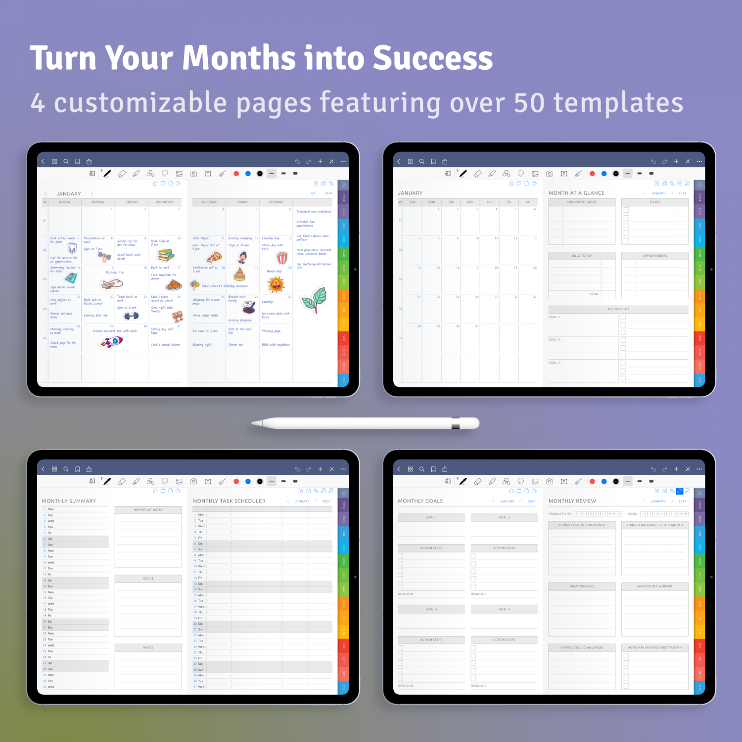 Calendar Software Personal Printable 5 X 7