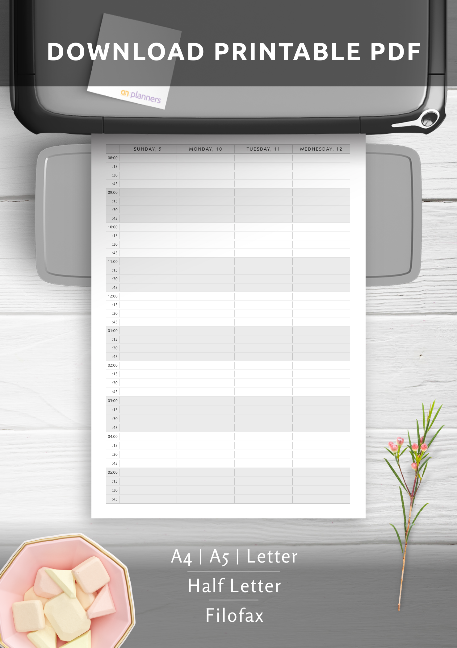 Printable Blank Appointment Calendar