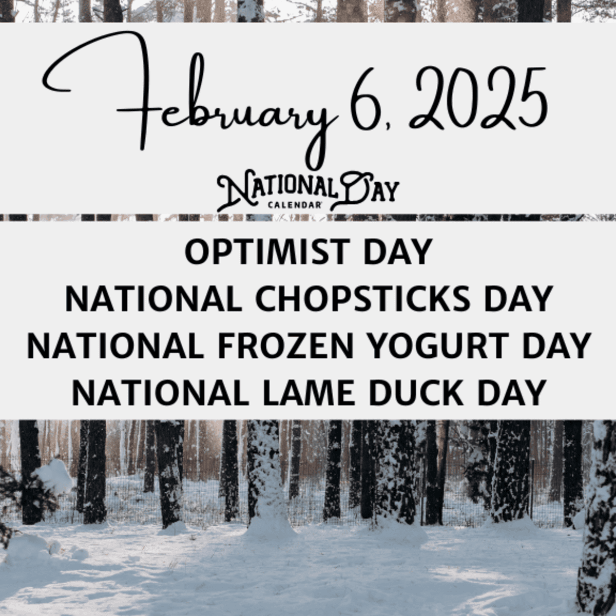 Printable National Day Calendar 2025