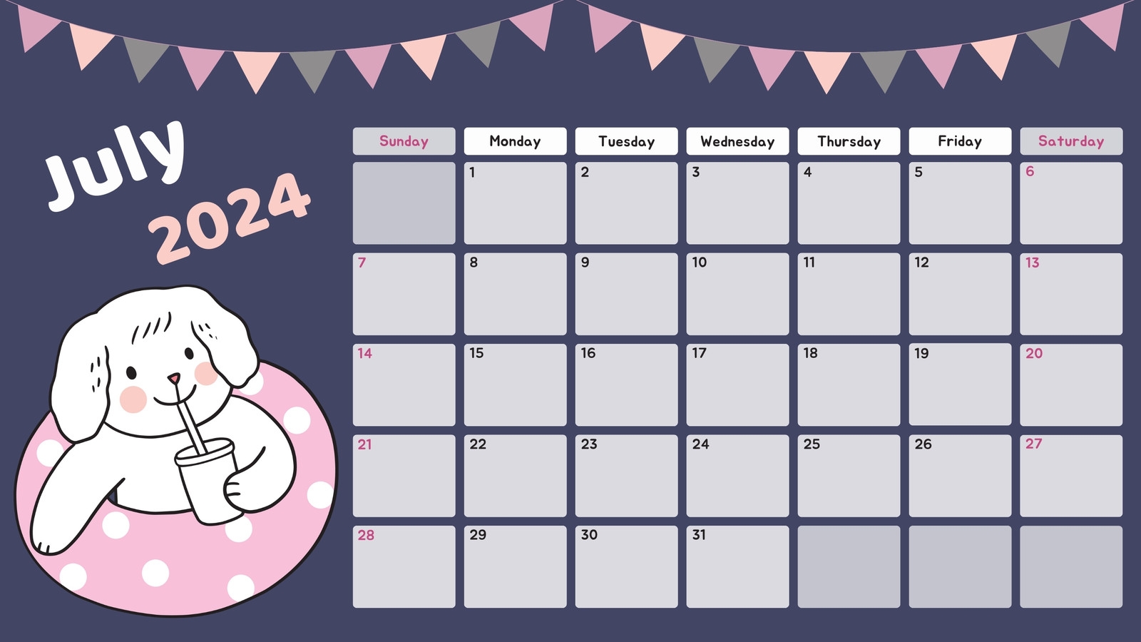 Free And Customizable Cartoon Calendar Templates Canva Free And Customizable Cartoon Calendar Templates Canva