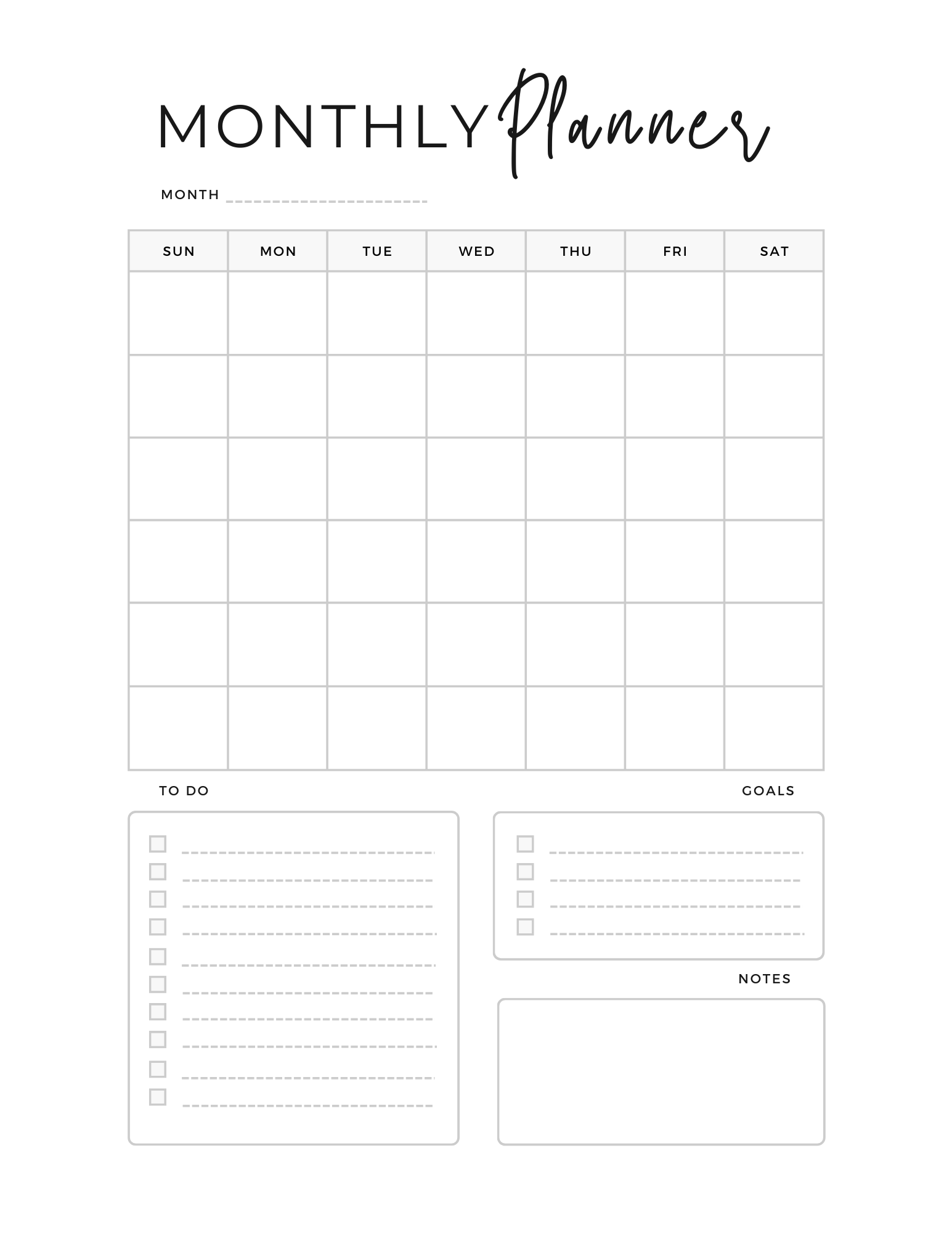 Free Calendar And Menu Printable Handmade Farmhouse
