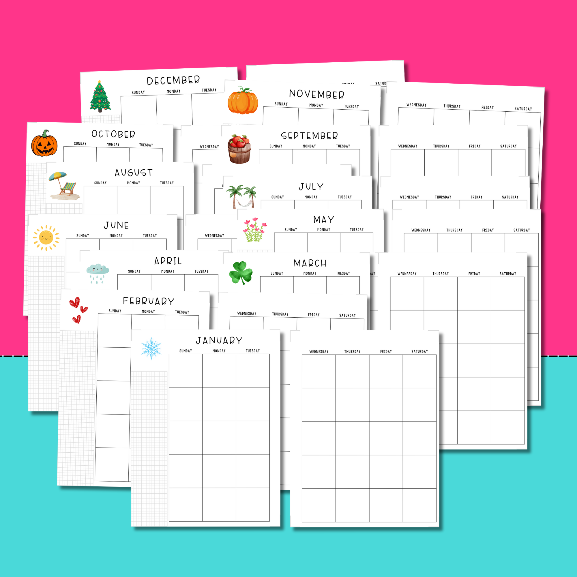 free happy planner monthly printables planning inspired