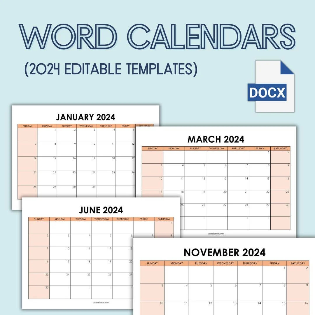 Free Printable 2025 Calendars Monthly Weekly Templates