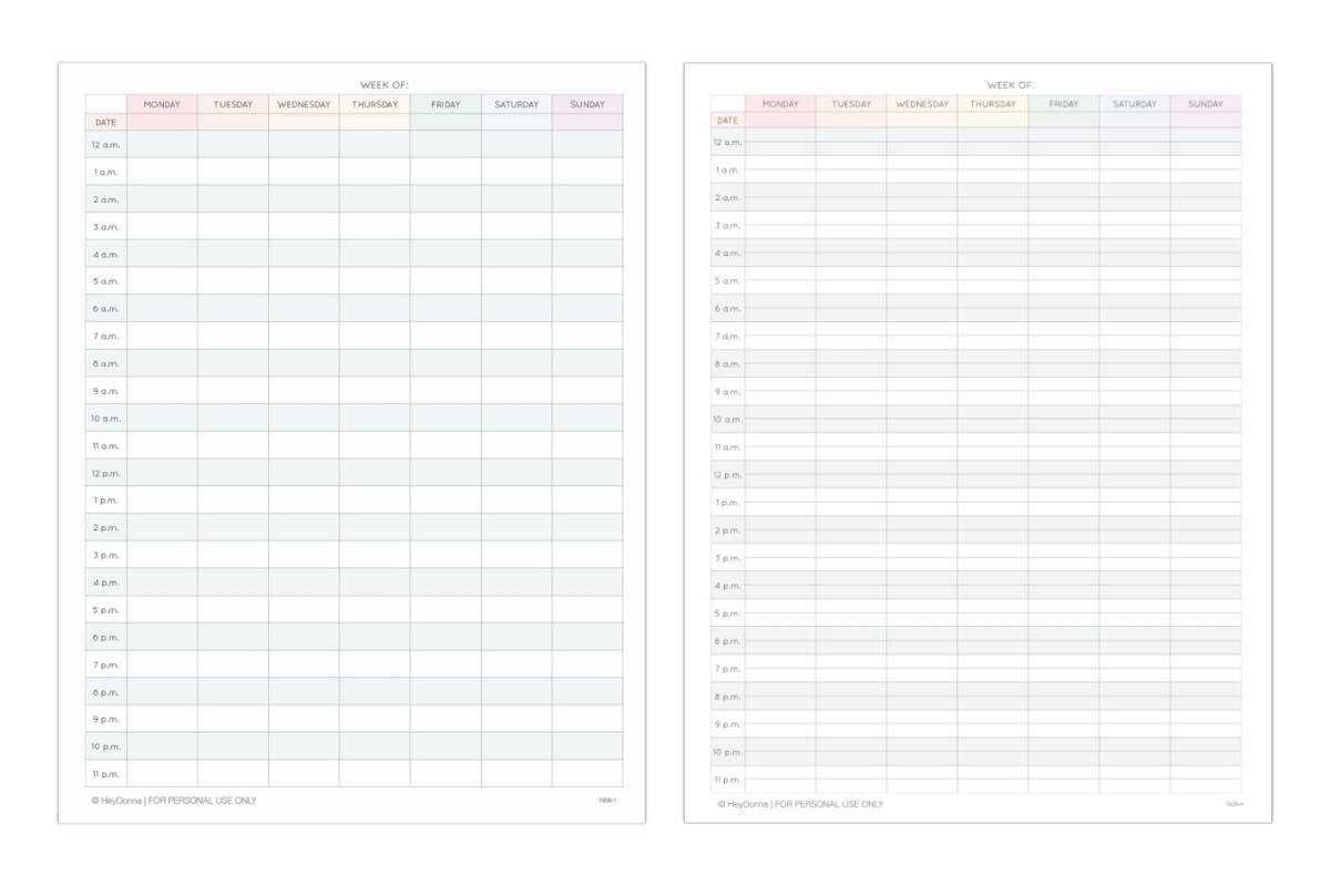 Free Printable Calendar Week Starts Monday