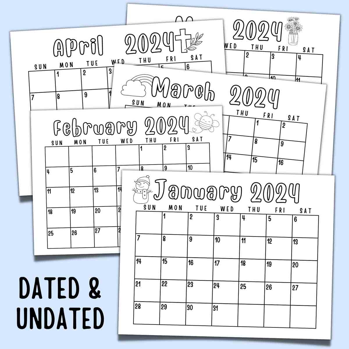 Free Printable Calendar For Kids Dated And Undated 2024 2025 MindyMakes