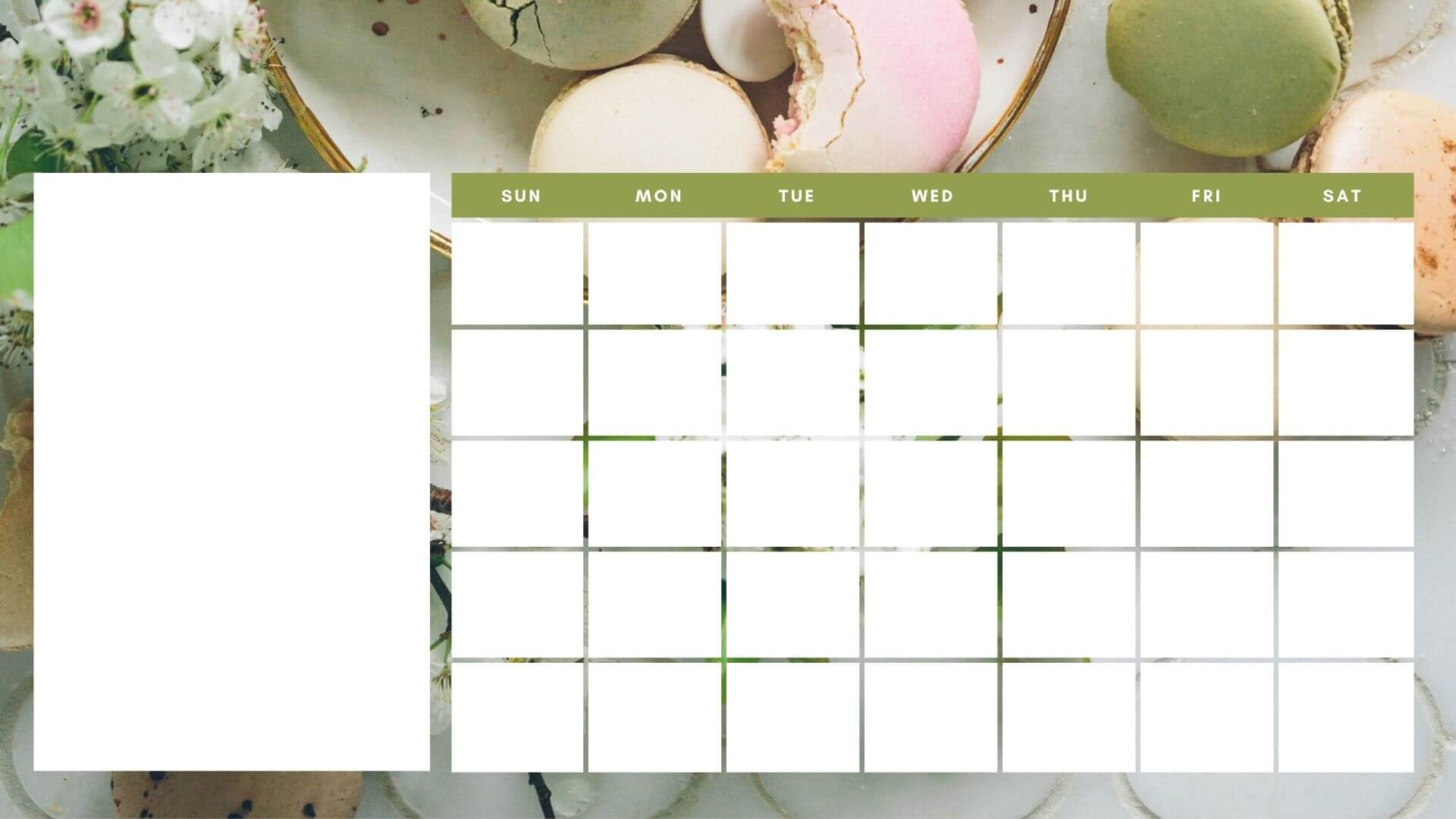 Free Online Printable Calendar