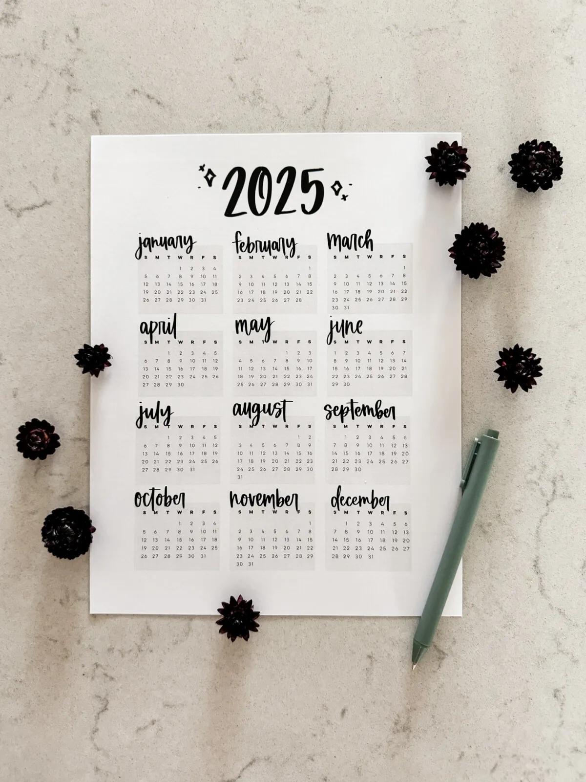 Free Printable Calendars 2025