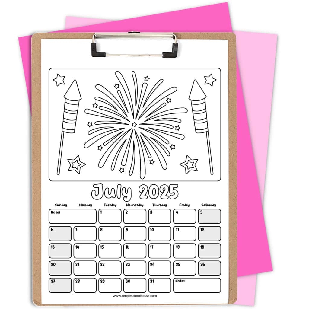 Free Printable Coloring Calendar For Kids In 2025 Mindfulmazing