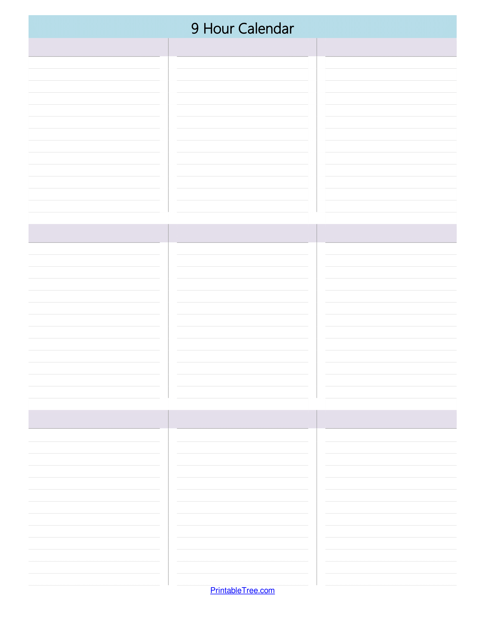 Printable Weekly Hourly Calendar