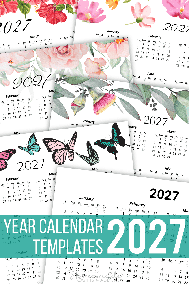 Free Printable Year Calendar