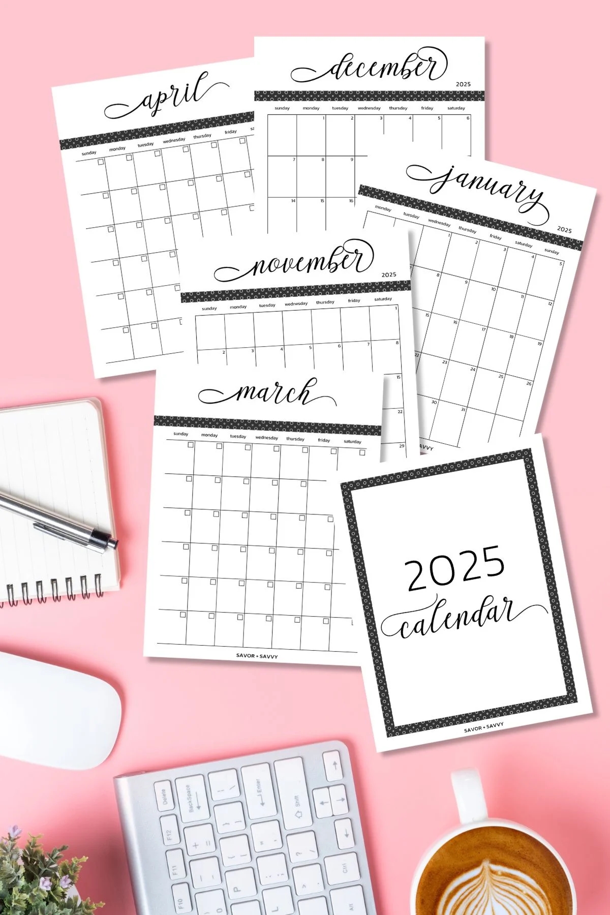 Free Printable Yearly 2025 Calendar Sunday Monday Start Savor Savvy Free Printable Yearly 2025 Calendar Sunday Monday Start Savor Savvy