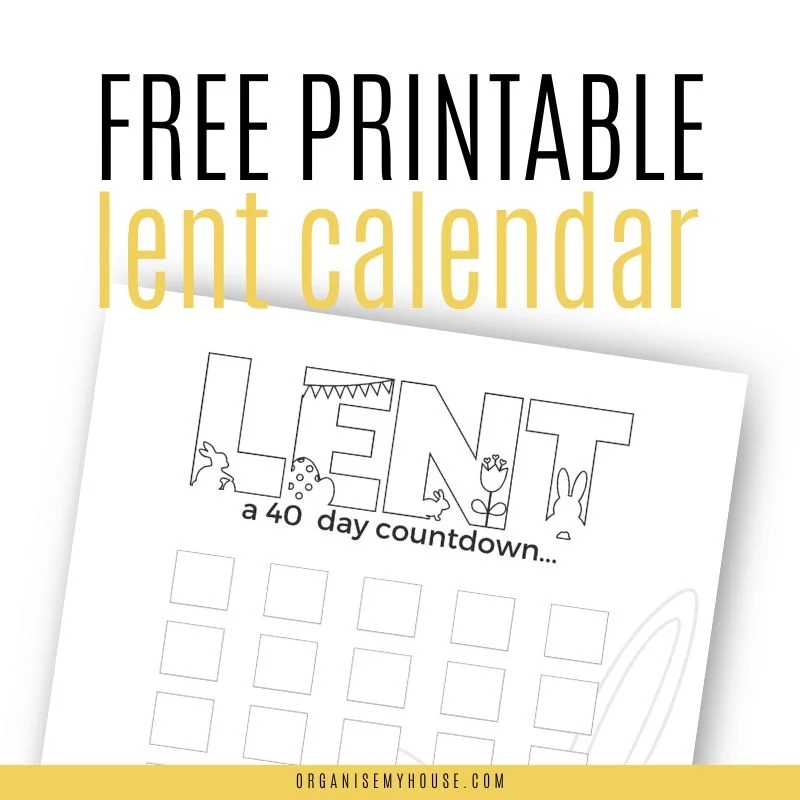 Lenten Calendar 2025 Printable